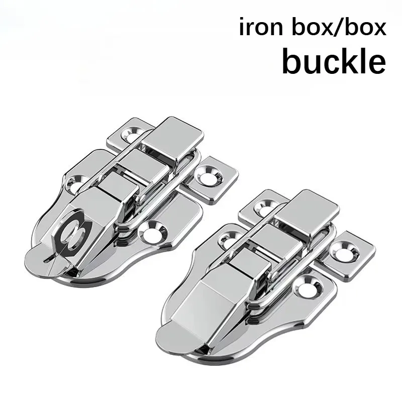 Box Snap Fastener Built-in Spring Metal Box Toolbox Wooden Box Lock Hook Buckle hardware Accessories
