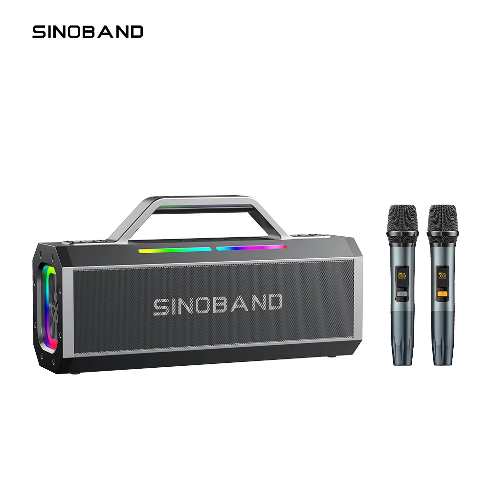 الأصلي XDOBO SINOBAND Alps مكبر صوت لجهاز الكاريوكي 150 واط بلوتوث صندوق الصوت RGB ضوء مع 2 هيئة التصنيع العسكري مقاوم للماء ستيريو باس مضخم الصوت