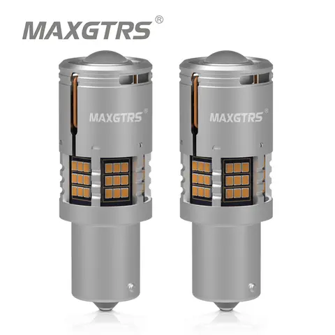 2x23W P21W LED CANBUS 2500Lm PY21W 오류 무료 BA15S T20 7440 W21W 1156 BAU15S 하이퍼 플래시 없음 12V 방향 지시등 슈퍼 브라이트
