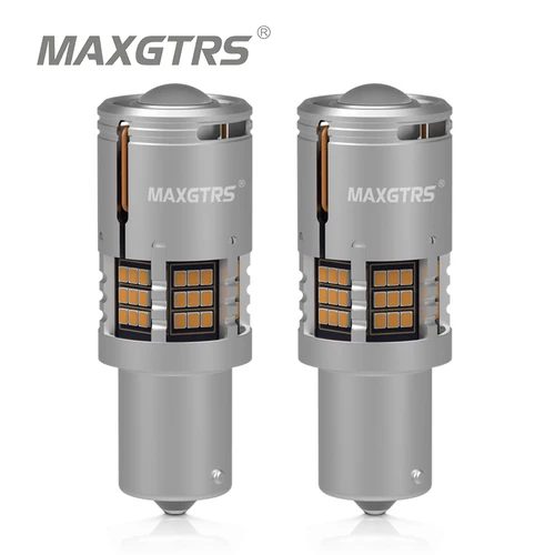 2x23W P21W LED CANBUS 2500Lm PY21W sin errores BA15S T20 7440 W21W 1156 BAU15S sin Hyper Flash 12V lámpara de señal de giro súper brillante