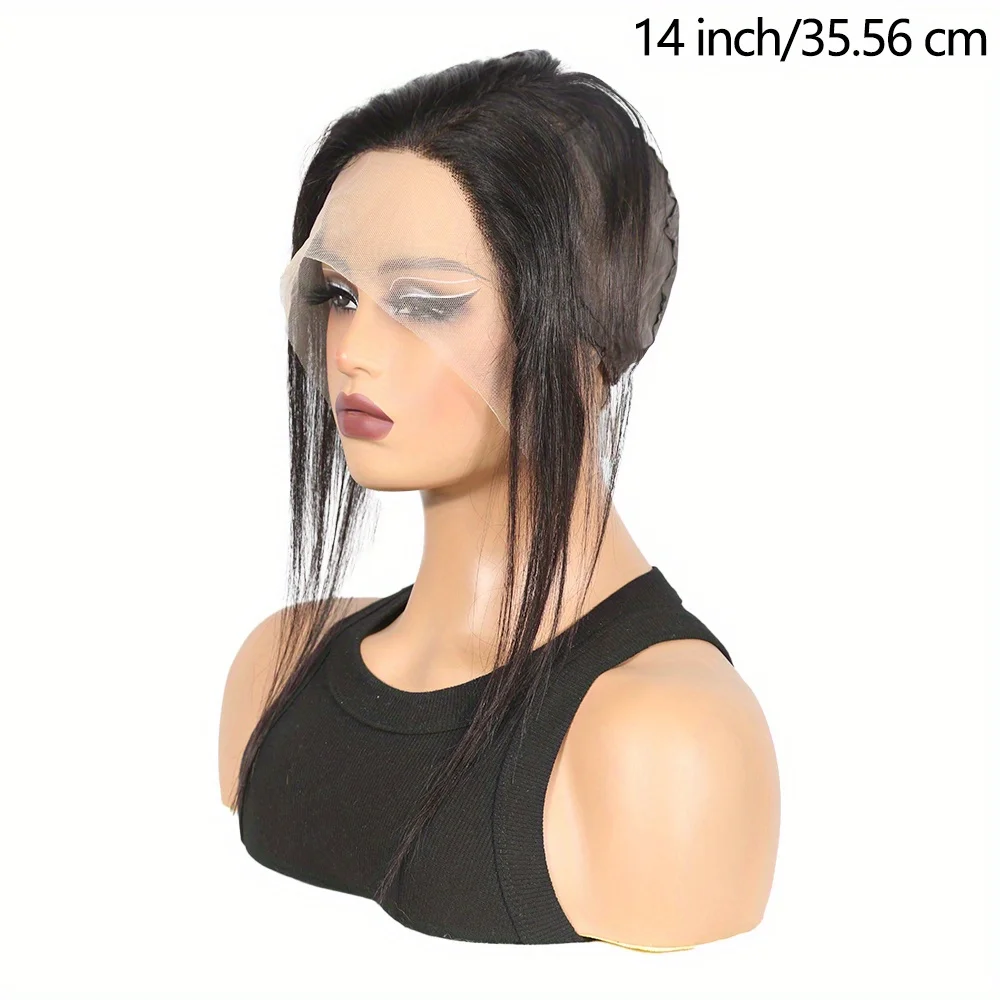 13x5x1 غطاء شعر مستعار أمامي مستقيم من الدانتيل الشفاف لصنع باروكات الشعر البشري - خط شعر طبيعي، حزام قابل للتعديل للنساء