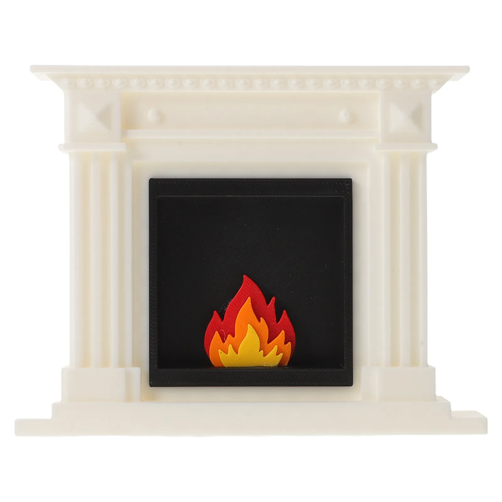 

Миниатюрный винтажный белый камин с имитацией каминной полки, декор для праздничной деревни, рождественского многоярусного подноса, микроландшафтный камин
