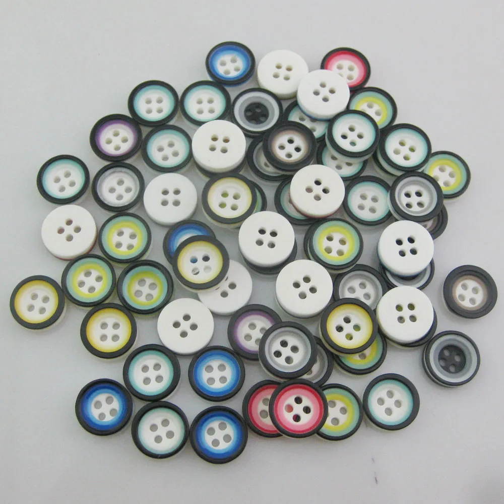 NBNNLW 4 Holes Shirt Buttons 50Pcs 1/2\