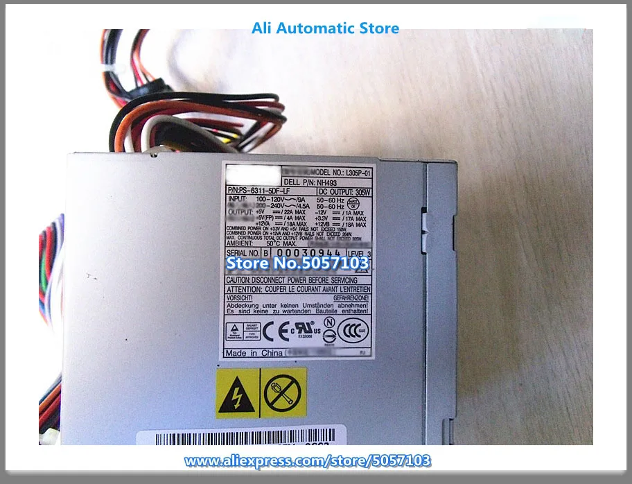 T100 T105 T110 Server Power Supply L305P-01 305W L305P-03 90% New