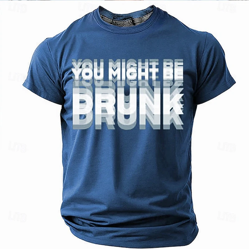 Personalized Letter Printed Short Sleeve Tee Daily Casual Large Size Round Neck Short Sleeve T Shirt Daily Wear Spring Summer