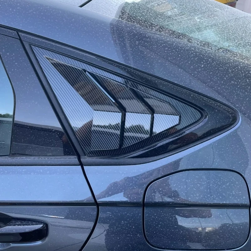 

For Honda Accord 2023 11th Car Rear Louver Window Side Shutter Cover Trim Sticker Vent Scoop ABS Carbon Fiber Black Accessories