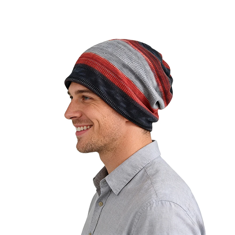 หมวกไหมพรมลายทางสุดเก๋ - อเนกประสงค์ สวมใส่สบาย ทันสมัย มีเอกลักษณ์เฉพาะตัว และเป็นไอเท็มที่ต้องมีตามเทรนด์ตามฤดูกาล