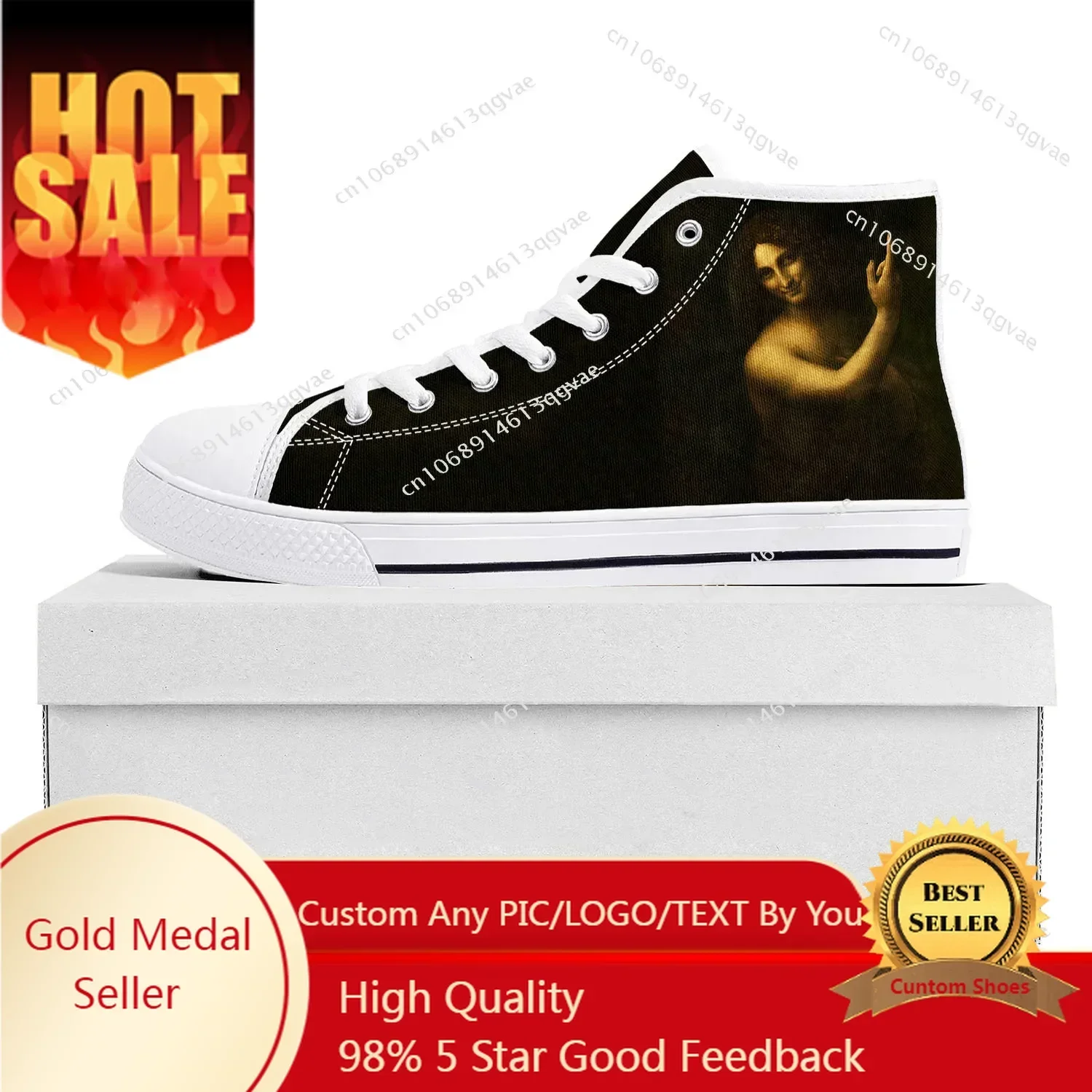 Saint John the Baptist High Top Sneakers Mens Womens Teenager Canvas High Quality Sneaker Casual Custom Shoes Customize Shoe