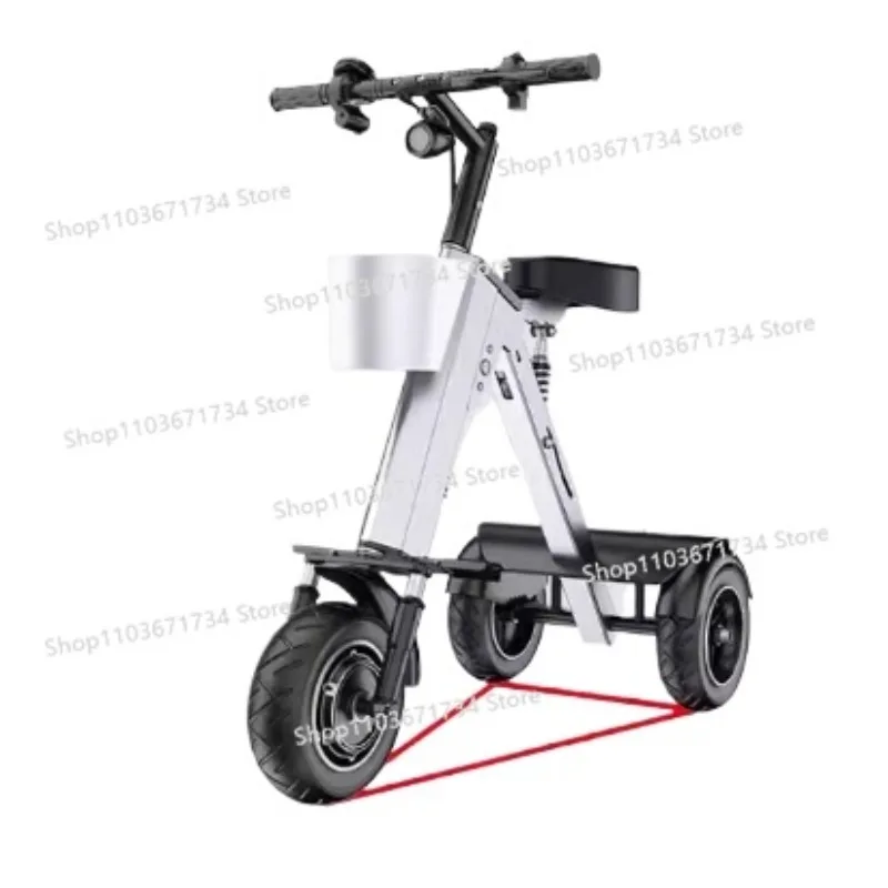 

48V Light Folding Double Electric Vehicle Portable Small Lightweight Mini Three-wheeled Electric Scooter