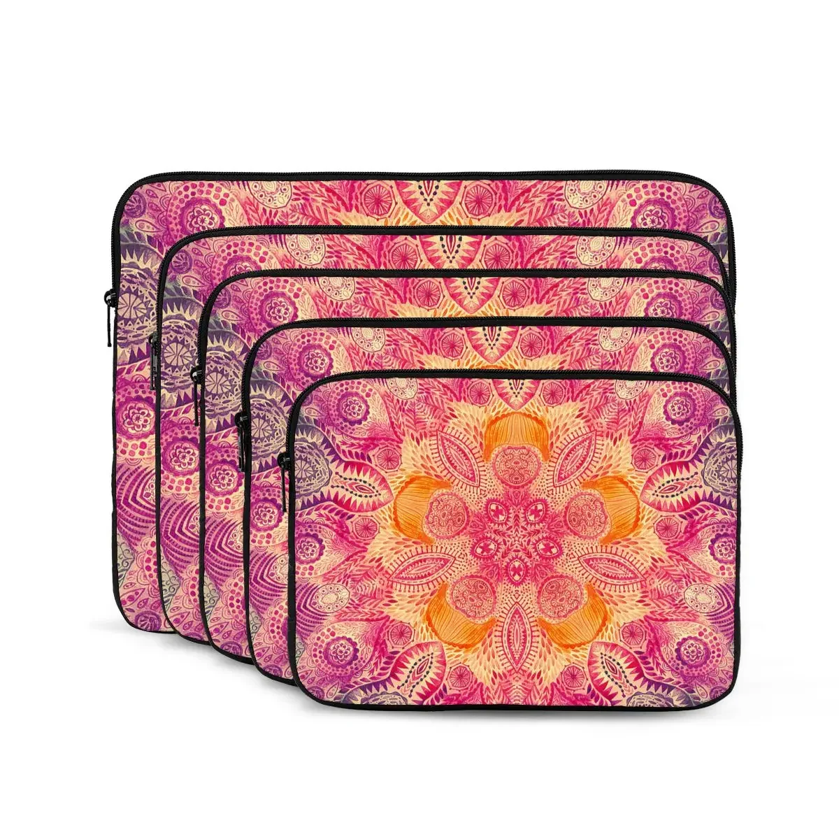 Watercolor Mandala Motif Pattern Computer ipad Laptop Cover Case Laptop Sleeve Bag Portable Cover Fundas Pouch