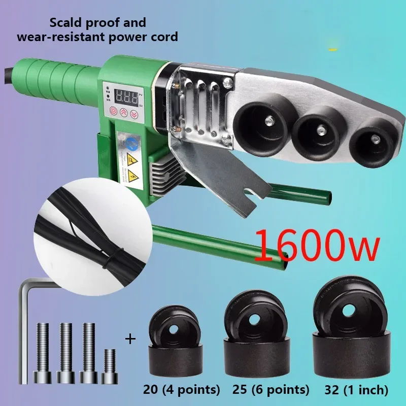 A Hot Melter PPR Water Pipe Hot Melt Machine Hydropower Engineering Welding Machine Home Interface Butt Joint Digital Display
