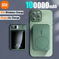 Xiaomi 100000mAh Capacity Power Bank 22.5W Ultra Super Fast Charging Magnetic Wireless Magnetic Power Bank For Iphone15 Samsung