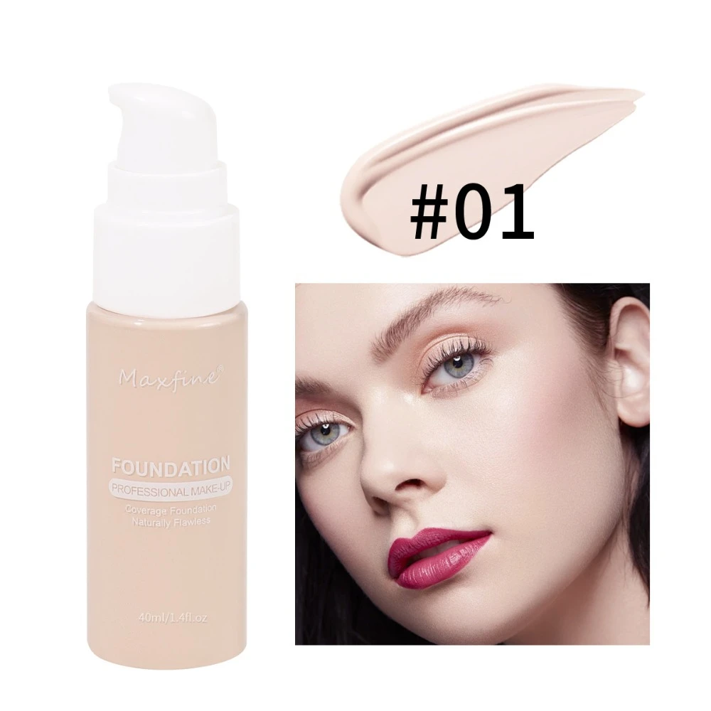 Cosmetics Oil-Control Liquid Face Foundation Waterproof Long Lasting BB Cream Full Coverage Matte Base