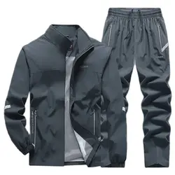 Men's Sportswear Male Sports Sets New Spring Autumn Jogging Suit Fashion Design Jacket + Pants 2 Pieces Set Men Tracksuit