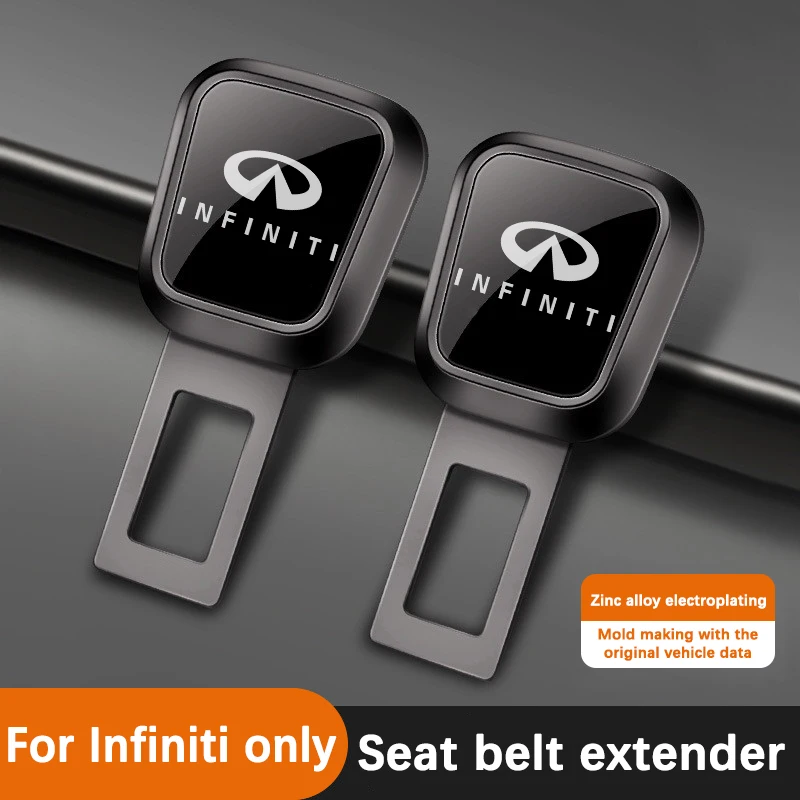 Car Vehicle Seat Belt Buckle Seatbelt Lock Buckle Plug Seat Belt Extender For infiniti QX50 QX70 G25 G35 G37 FX37 Q50 Q60 QX80