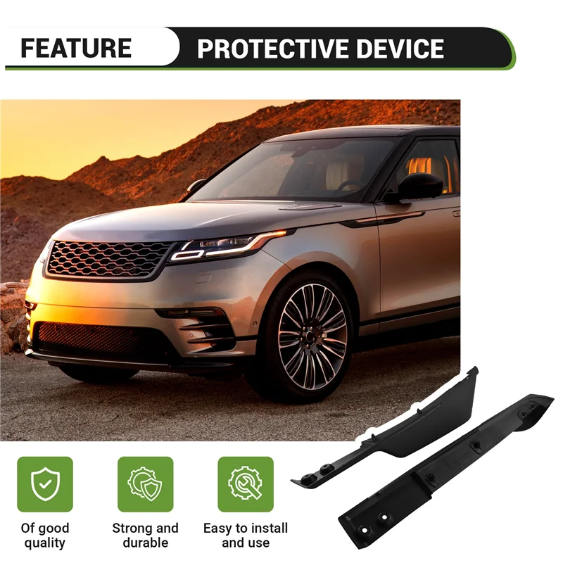 

A20K-Car Front Bumper Lip Diffuser Splitter Spoiler Protector LR115671 LR115672 For Land Rover Range Rover Velar SVA L560