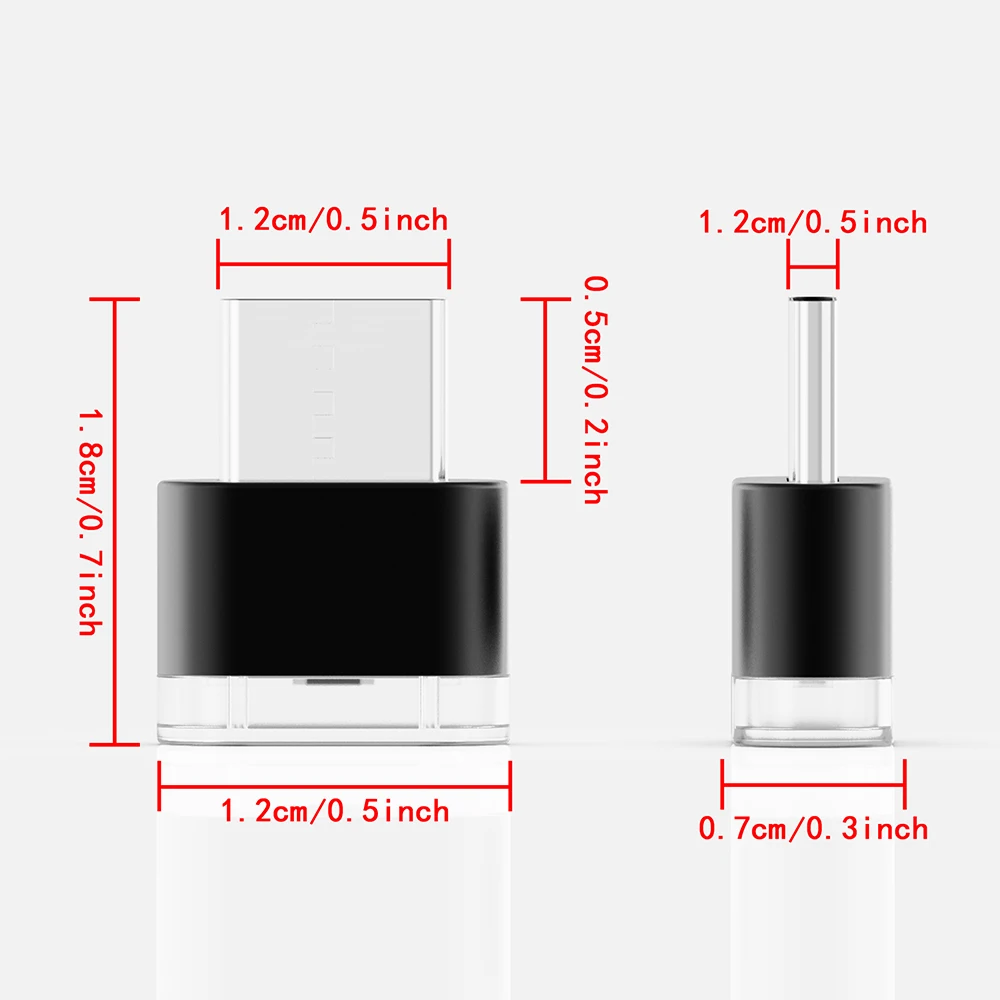 5Pcs Type-C Car Interior Ambient Atmosphere Light, Plug and Play Mini LED Signal Lamp Single Color Auto Reading Night Light Universal Vehicle Interior Decorations Car Accessories
