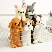 1PC Estuche de lápices de felpa suave para niños y niñas, bolsa de bolígrafos de simulación , lindo perro, papelería escolar 2