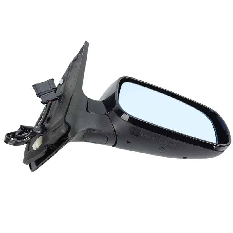 5 Pins For Volkswagen Golf MK4 1997-2007 Door Side Mirror Assembly Glossy Black Blue Lens Heated Wing Mirror Car Accessories
