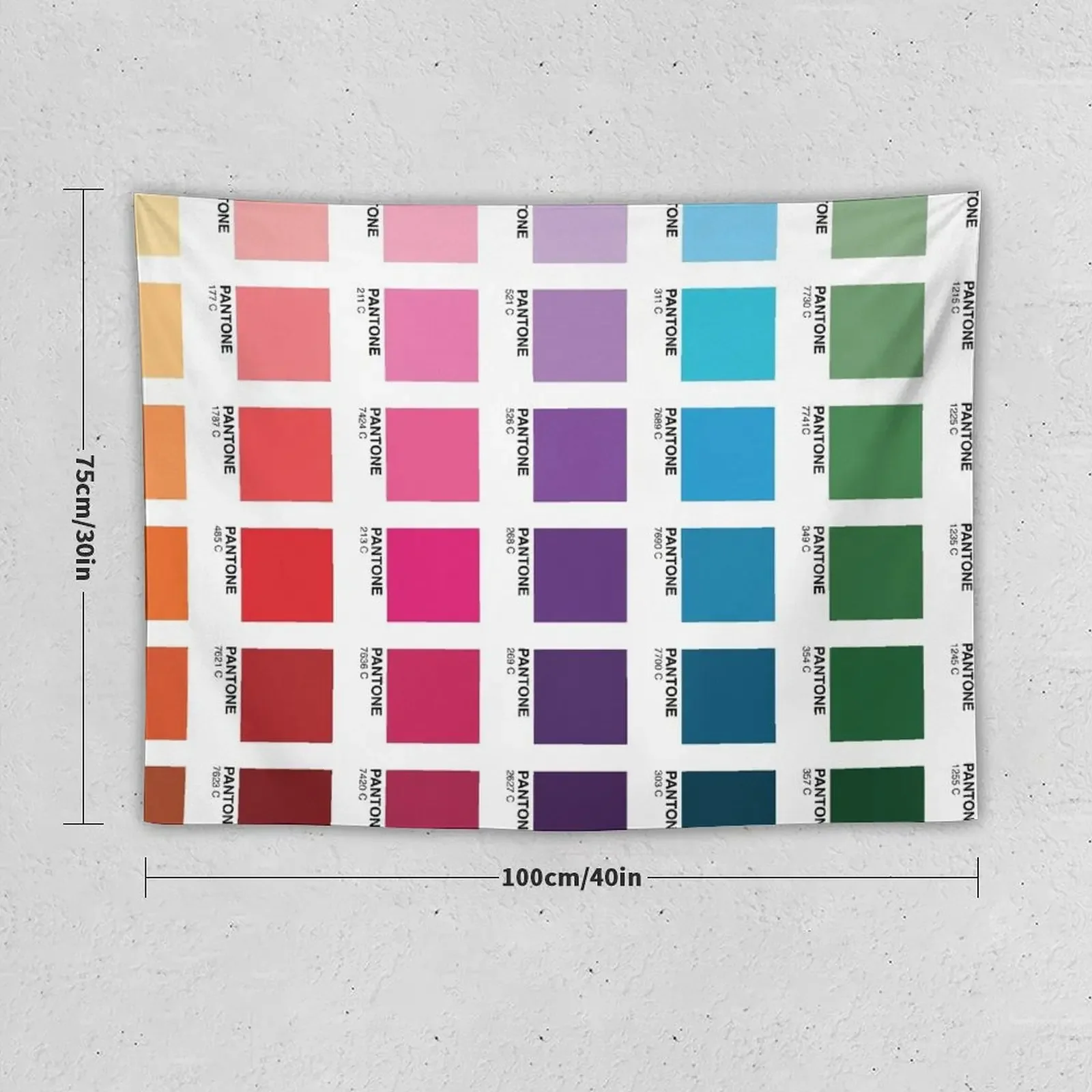 Shades of Pantone Colors Tapestry Art Mural Aesthetic Home Decor Tapestry