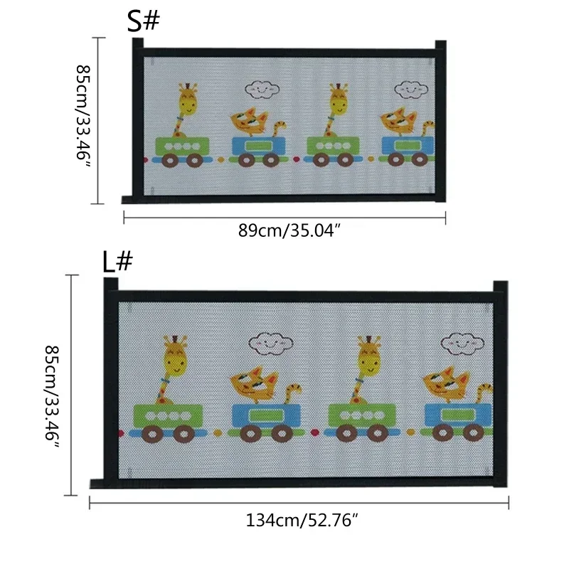 Pet Isolated Network Dog Safety Fence Breathable Mesh Folding Barrier Stairs Gate Playpen Dog Fence Baby Gate For Home Stairs - view 5