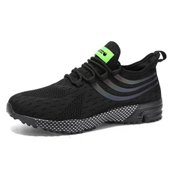 Men's tennis shoes 2024fashionable and comfortable hiking shoes round toe classic outdoor casual breathable street running shoes