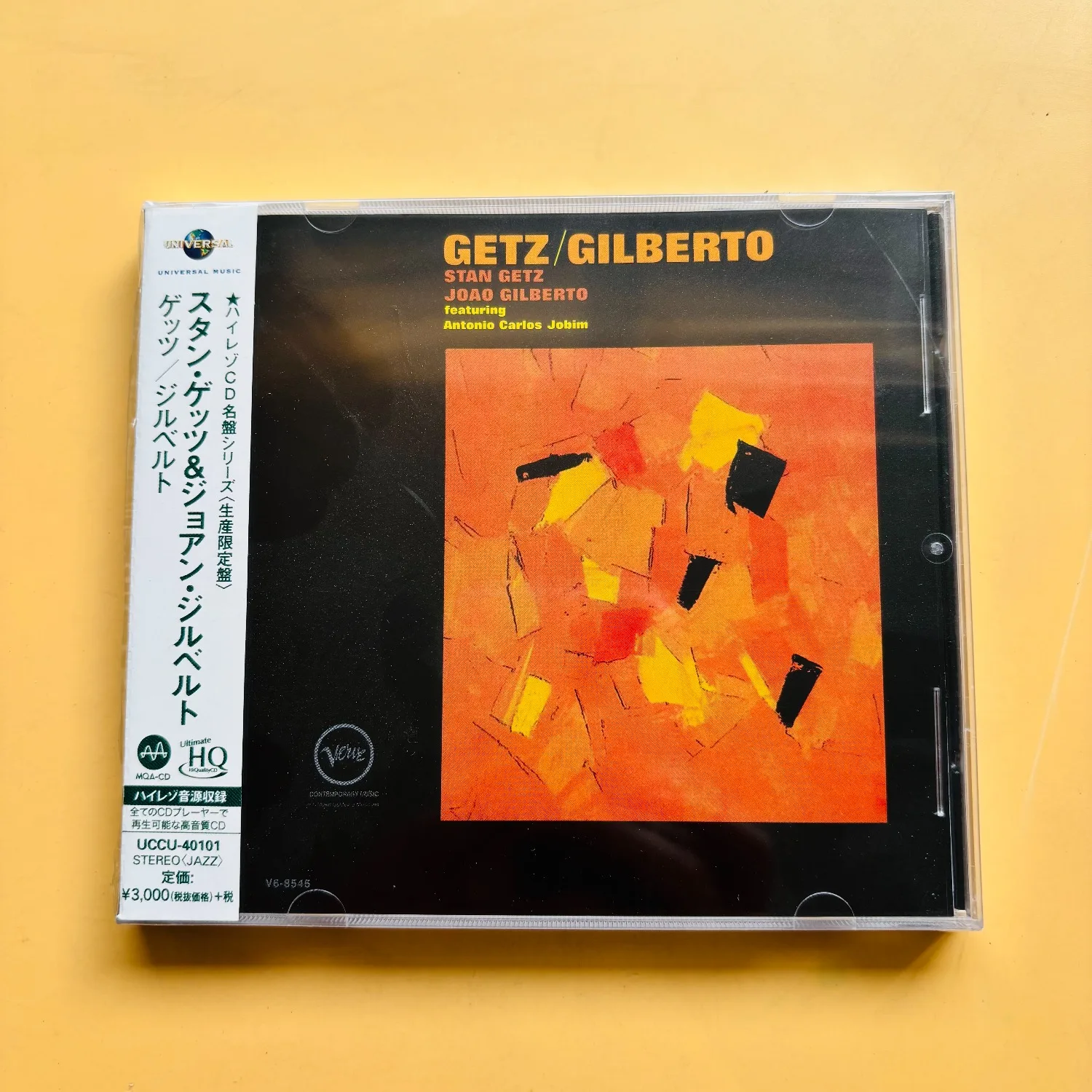 

Getz/Gilberto Album Stan Getz Joao Gilberto Antonio Carlos Jobim MQA-UHQCD Hi-Res Audio Jazz Bossa Nova Music CD