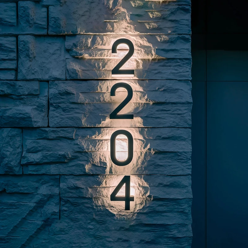 Numéros de maison modernes à L - Outdoor Lighting For Front Of House avis et prix