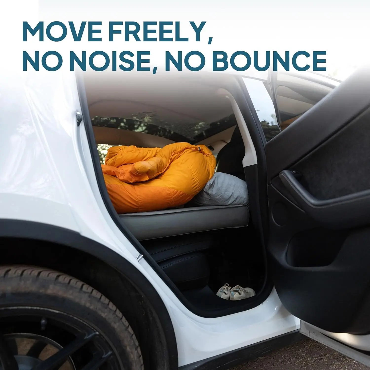 Colchón de aire para acampar con espuma para Tesla, colchoneta autoinflable para dormir con saco de bomba, 4,5" de grosor, valor R 13, modelo Y