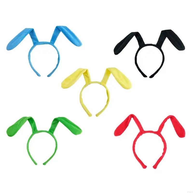 

P88A Antenna Headband Cartoon Antenna Headwear Plush Halloween Animal Hairband