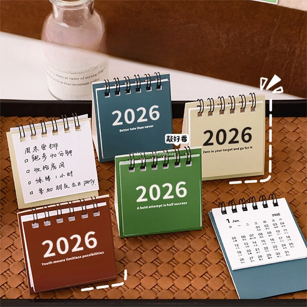 2026 تقويم سطح المكتب مخطط سطح المكتب الصغير هذا الشهر التقويم طالب الإبداعية عالية الجودة مكتب التقويم الصغير