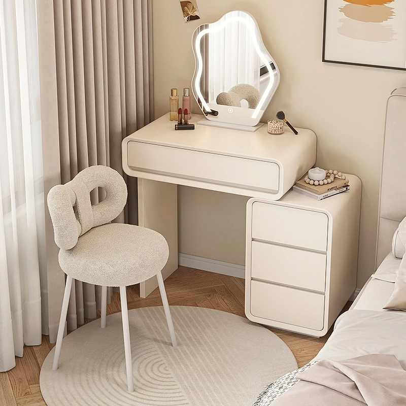 

Solid wood lacquer dressing table small apartment bedroom storage dressing table