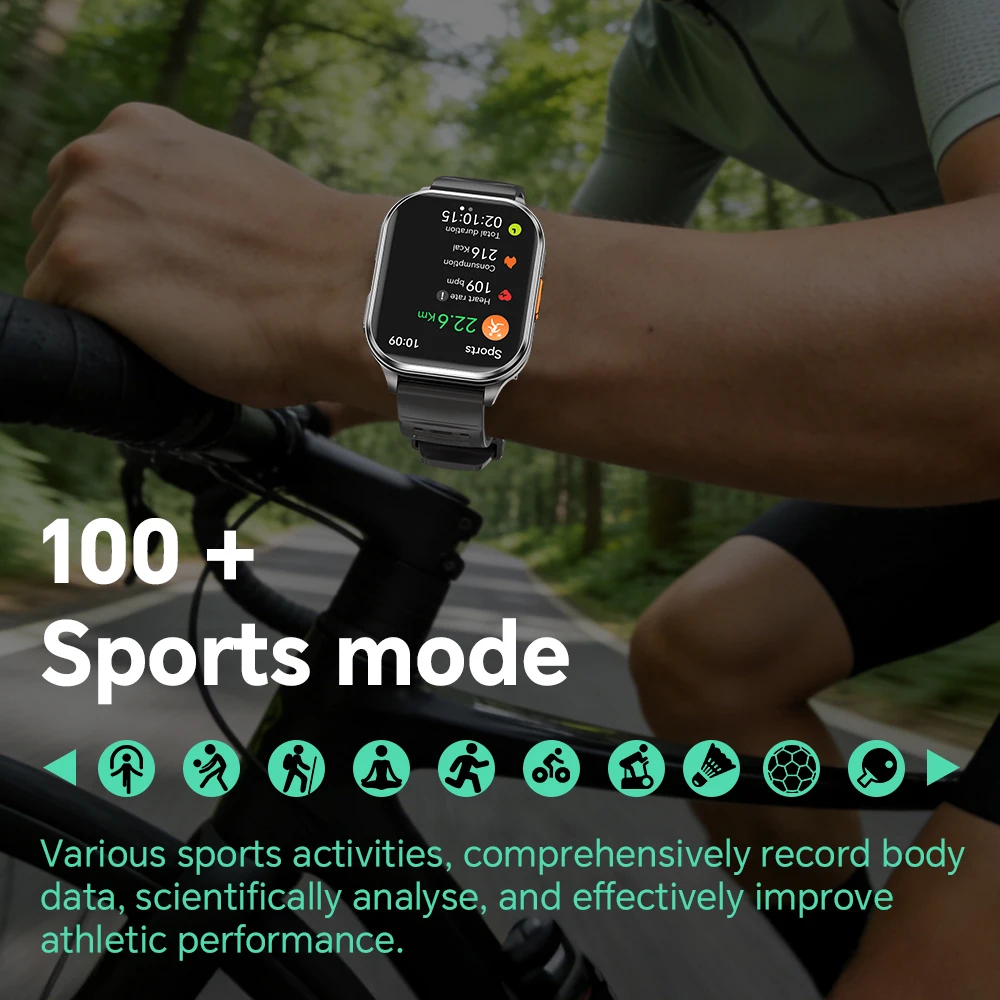 Outdoor Waterproof SmartWatch Camera Support Photo Video Capture Local Music Playback BT Call Sports Health Monitoring Wristband