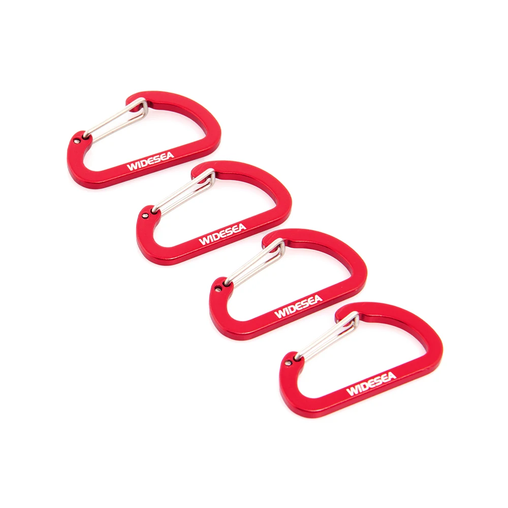 Widesea 4 Stück Camping Wandern Bergsteigen Schnalle Aluminiumlegierung Schnur Schnallen Ausrüstung Outdoor Zelte Zubehör