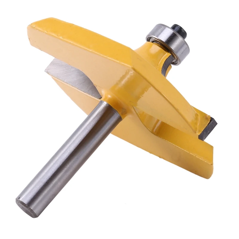 2Pc 8Mm Shank Handrail Router Bit Set - Standard/Flute Line Knife Woodworking Cutter Tenon Cutter For Woodworking Tools