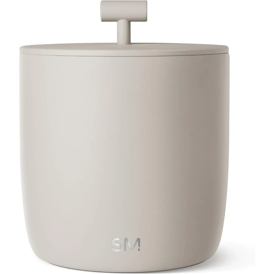 

Vacuum Insulated Ice Bucket with Lid and Scoop for Cocktail Champagne Wine Beer and Hosting Stainless Steel 100oz Capacity for