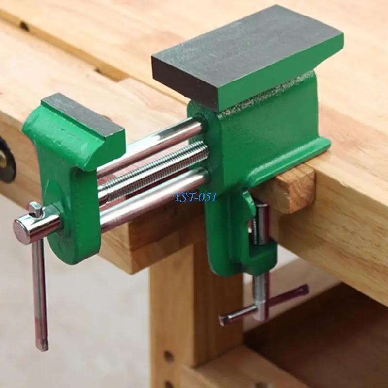 

E15A Vise With Anvils Small Household Table Vise Flat Knocking Flat-Nose Pliers