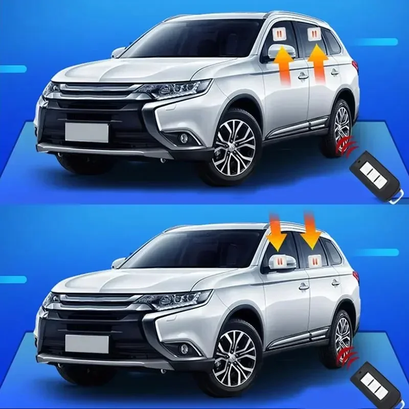 For Mitsubishi Outlander 2013+ Auto Window Glass Closer Opening Lifter Module Device Kit Left Hand Drive Car 6