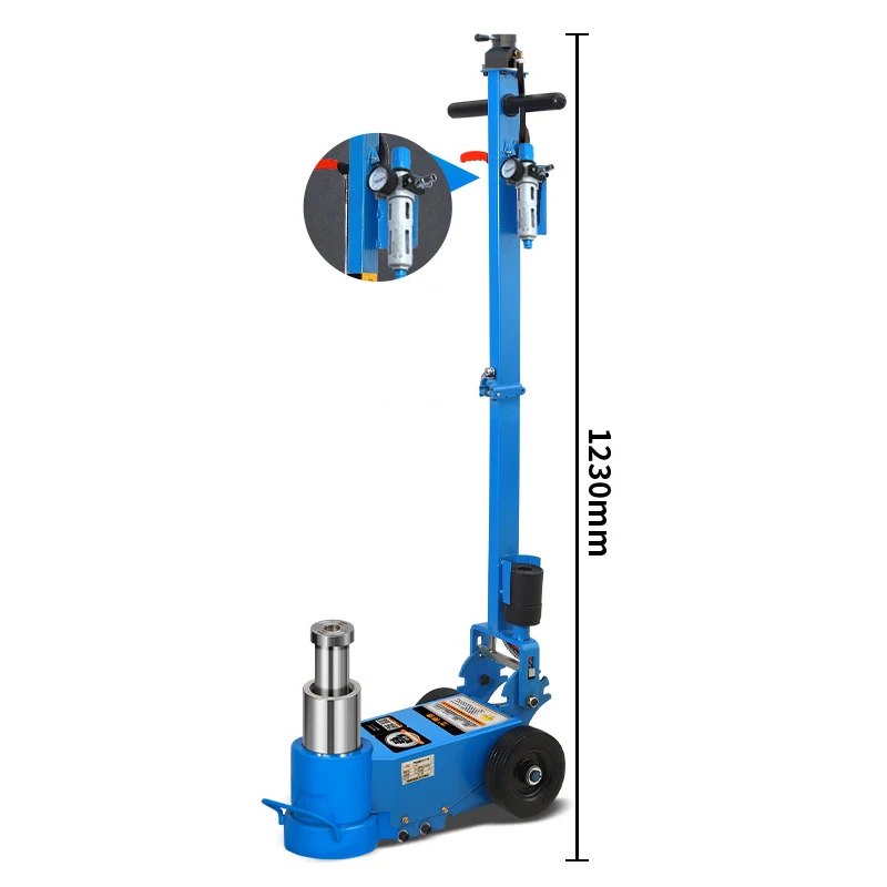 New horizontal pneumatic jack 30T/50T/60T two-section hydraulic auto repair shop jack professional tool for auto repair