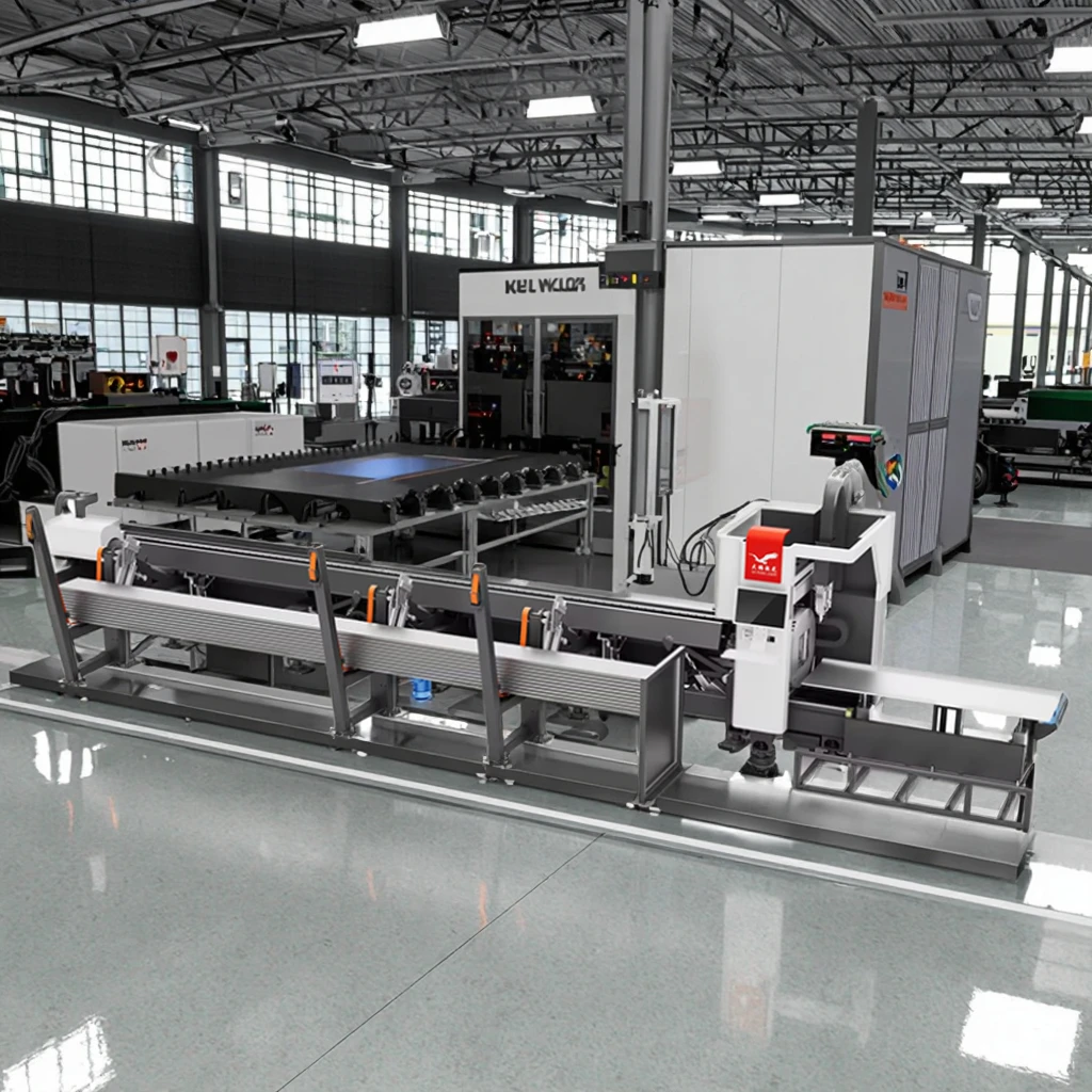 6024 Double Chucks Automatic Pipe Loading & Unloading Laser Cutting Machine Metal Tubes 1000W-6000W Laser Cutter
