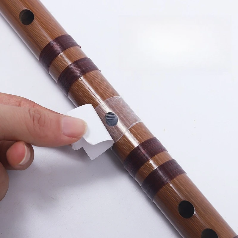 Bionic Reed Film Musical Instrument Accessories, Reed Flute Film, Cut-free Glue-free, Water-stained Flute Film for Bamboo Flute