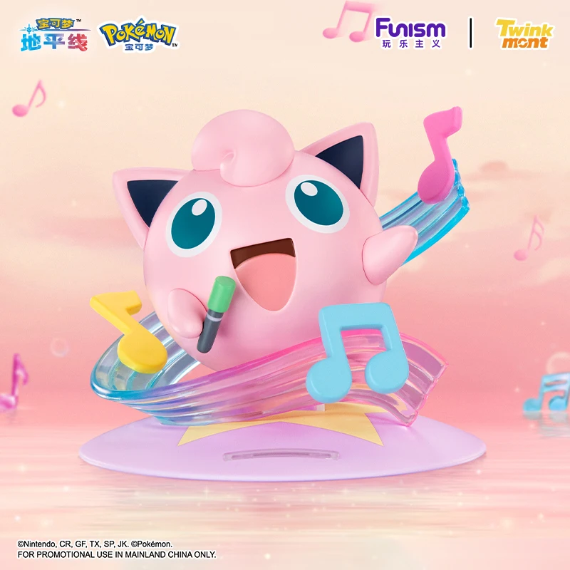 Figurki akcji Pokemon Anime Jigglypuff Chansey Oryginalne Funism Autentyczne Kolekcjonerskie Modele Ozdoby Zabawki Prezenty Urodzinowe