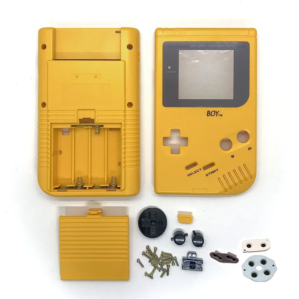 High Quality Classic Housing Shell Case For Gameboy GB Class Game Console Shell for GB GBO DMG With Buttons and Conductive pads