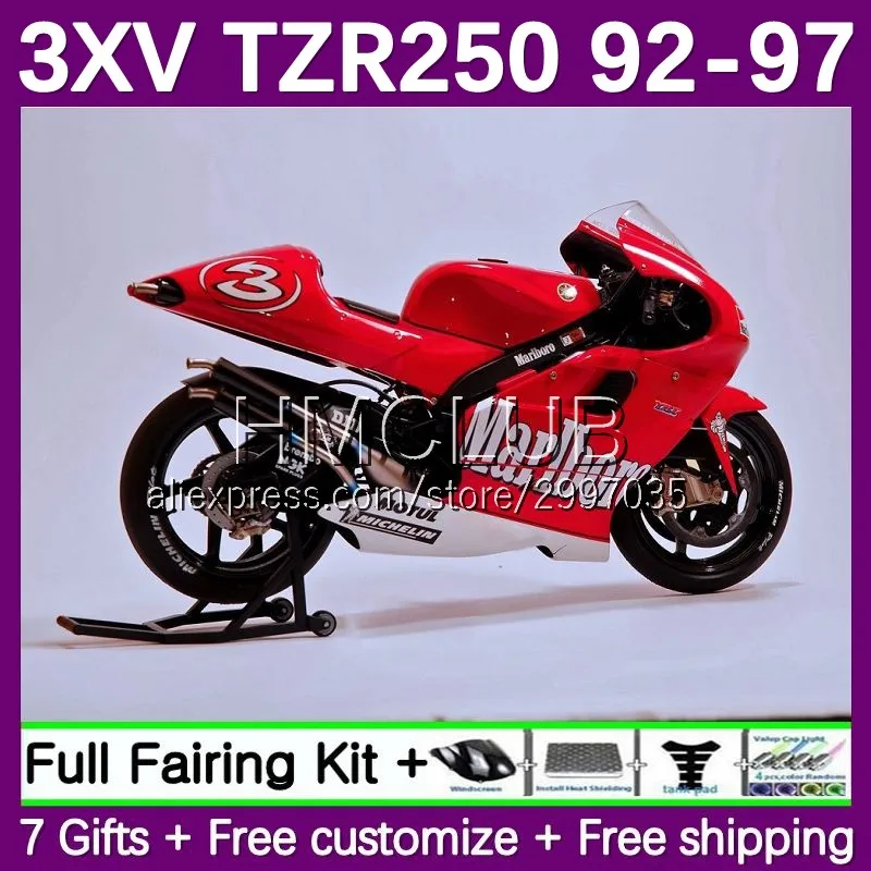 Fairing For YAMAHA TZR-250 TZR250 TZR 250 RR 3XV 92 93 94 95 96 97 147No.116 TZR250RR 1992 1993 1994 1995 1996 1997 Glossy Red