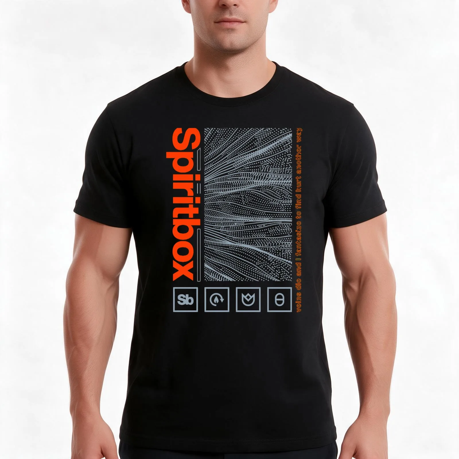 Spiritbox Genres Post T-Shirt, Summer Casual Cotton Tee, Oversized Streetwear Tops, Vintage Graphic Print, Unisex Men Women