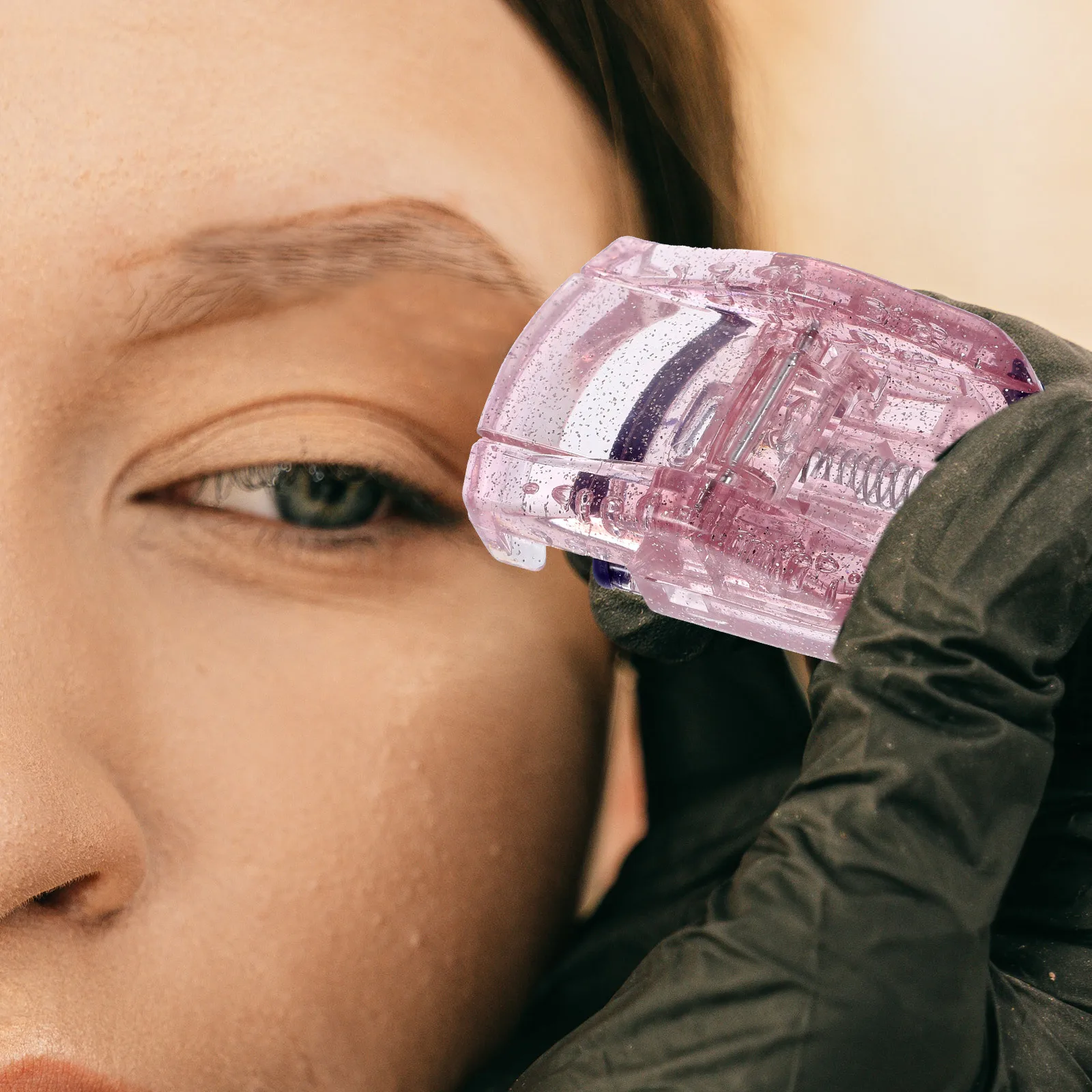 Recourbe-cils Portable en Silicone, tampon de remplacement, outil de bouclage longue durée, accessoire de maquillage pour cils de voyage, 2 pièces