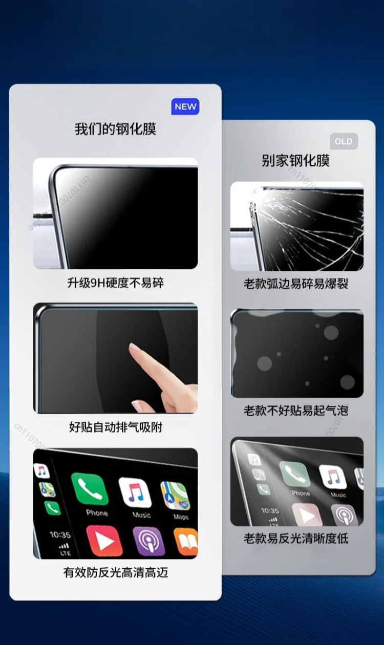 Tempered Film Central Control Navigation Screen For Volvo EX30, Modified Automotive Interior Decoration Accessories