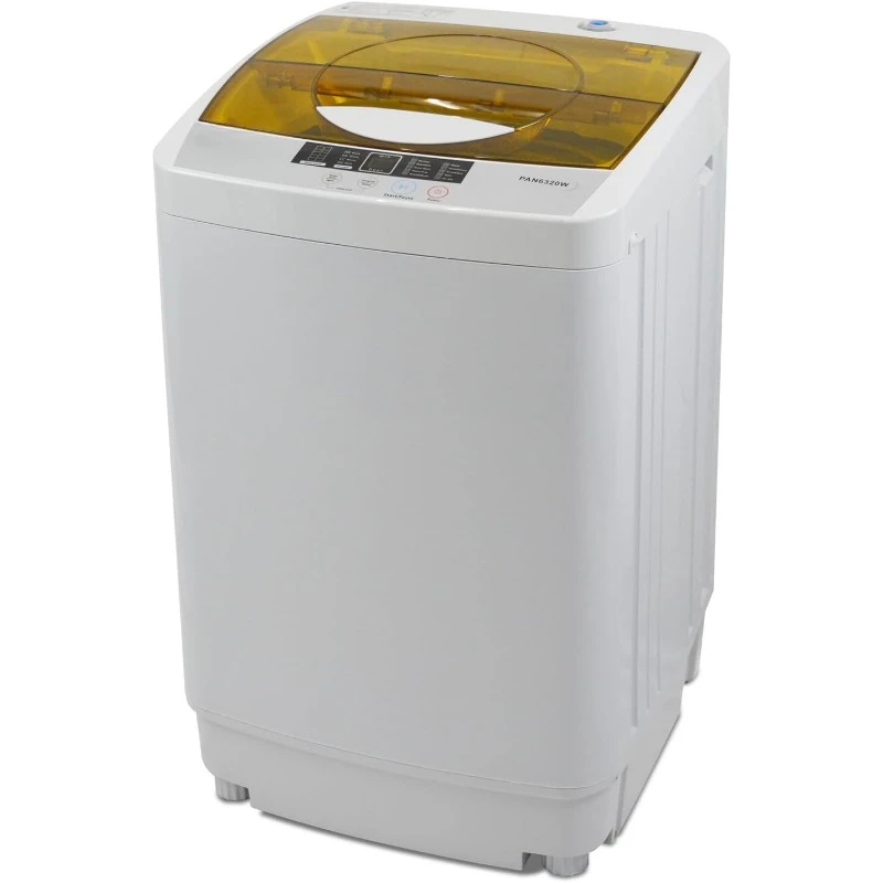 Portable Washing Machine 10 LBS Capacity, Fully Automatic 1.34 Cu.ft. Top Load Portable Washer with Built-in Drain Pump,