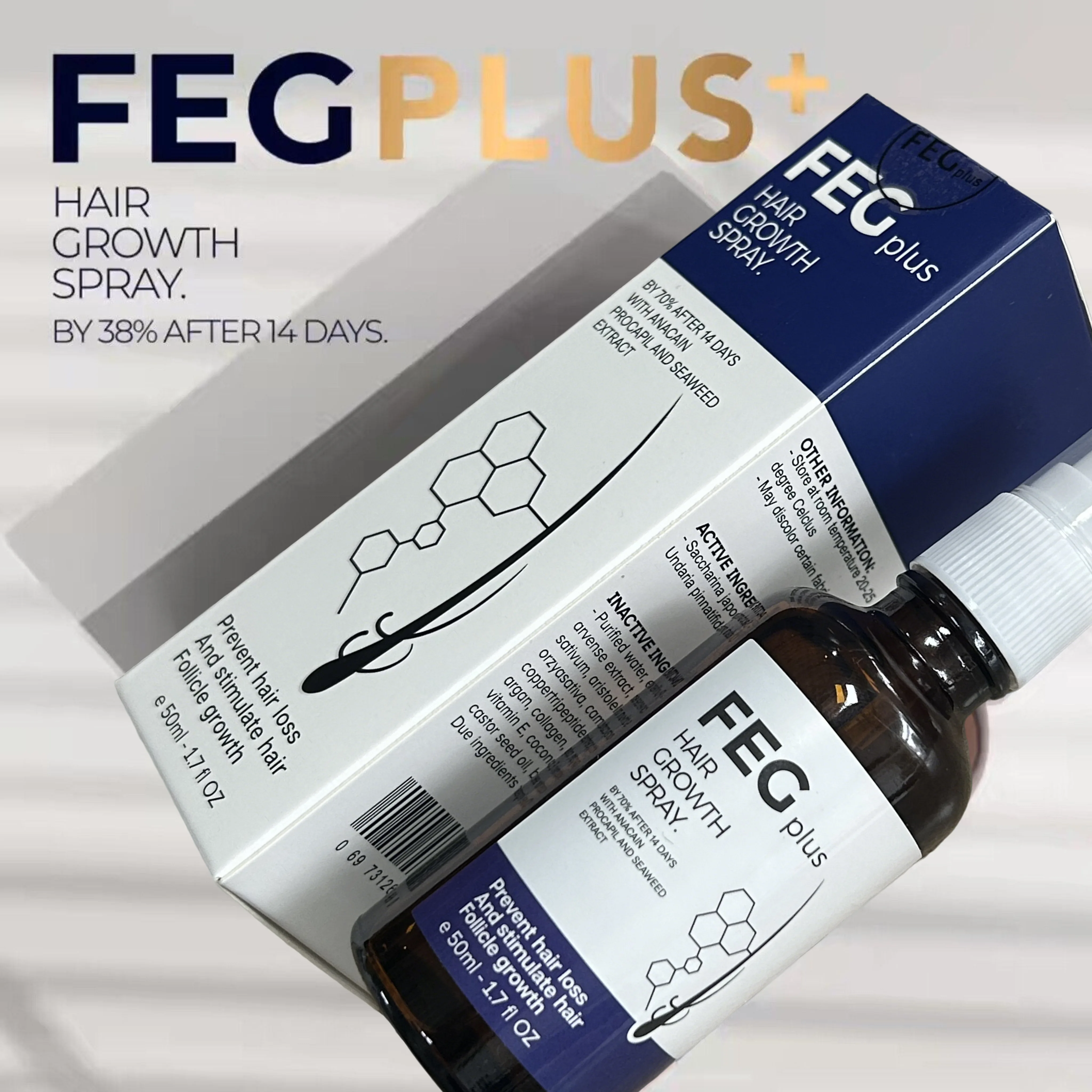 FEG Plus Spray Hair Care Spray That Focuses on Hair Health and Brings Shiny, Healthy Hair