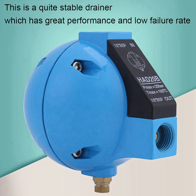 ABGR-3X HAD20B Compressed Air Automatic Float Drain Valve 1/2Inch BSP 400L/M Condensate Water Machine